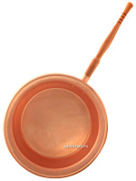 Медный таз для варки варенья 4,5 л с ручкой, современный Кольчугино