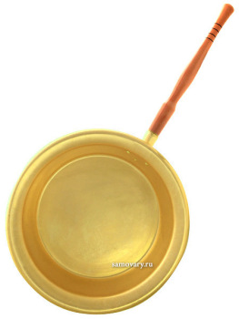 Латунный таз для варки варенья 4,5 л с ручкой, современный Кольчугино