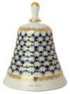 Колокольчик "Кобальтовая сетка" форма "Московский", Императорский фарфоровый завод
