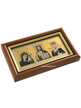 Иконка автомобильная позолоченная Златоуст