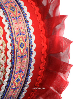 Кокошник красный "Кадриль"