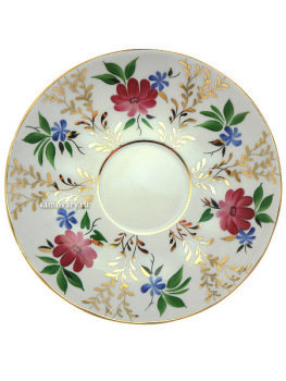 Сервиз чайный форма "Тюльпан", рисунок "Золотые травки" 6/14, Императорский фарфоровый завод