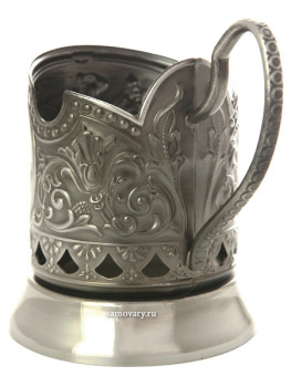 Никелированный подстаканник "Три богатыря" Кольчугино