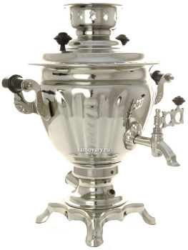 Электрический самовар 2 литра никелированный с автоматическим выключением, арт. 103560к