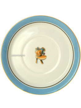 Чашка с блюдцем чайная форма "Гербовая" рисунок "Modes de Paris 1836", Императорский фарфоровый завод