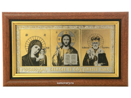 Иконка автомобильная позолоченная Златоуст