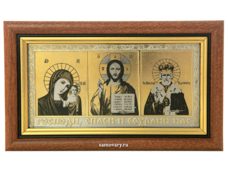 Иконка автомобильная позолоченная Златоуст