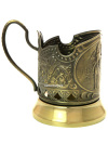 Латунный подстаканник "Три богатыря" завод Кольчугино