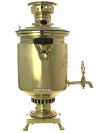 Угольный самовар 7 литров латунный цилиндр фабрика Г.П. Баташева арт. 465458