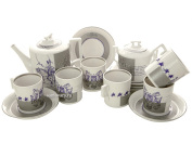 Сервиз чайный форма "Гербовая" рисунок "Гусарский" 6/14, Императорский фарфоровый завод