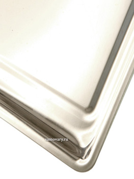 Поднос для самовара "Гитара гладкая" никелированный современного производства Кольчугино