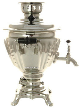 Электрический самовар 2 литра никелированный с автоматическим выключением, арт. 103560к