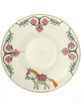 Комплект кофейный форма "Майская", рисунок "Балет Конек-Горбунок", Императорский фарфоровый завод