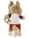 Сувенир Волк Забивака FIFA 2018, мягкий 28 см