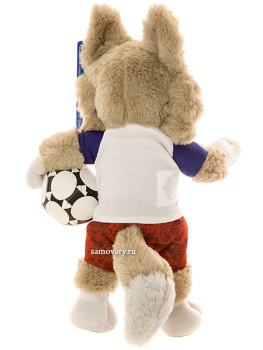 Сувенир Волк Забивака FIFA 2018, мягкий 28 см