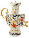 Подарочный набор для вина 4-х предметный форма "Веселый самовар", рисунок "Сувенир", Императорский фарфоровый завод