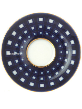 Чашка с блюдцем чайная форма "Банкетная", рисунок "Старо-Калинкин мост", Императорский фарфоровый завод