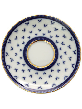 Чашка с блюдцем чайная форма "Банкетная", рисунок "Первый садовый мост", Императорский фарфоровый завод