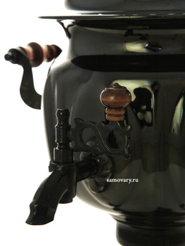 Электрический самовар 3 л "овал" с покрытием черный никель, арт. 135850