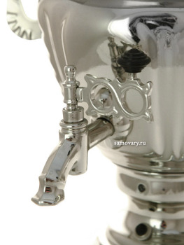 Электрический самовар 2 литра никелированный с автоматическим выключением, арт. 103560к