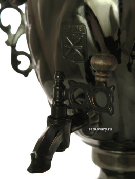 Электрический самовар 3 л "Желудь" с покрытием черный никель, арт. 135849