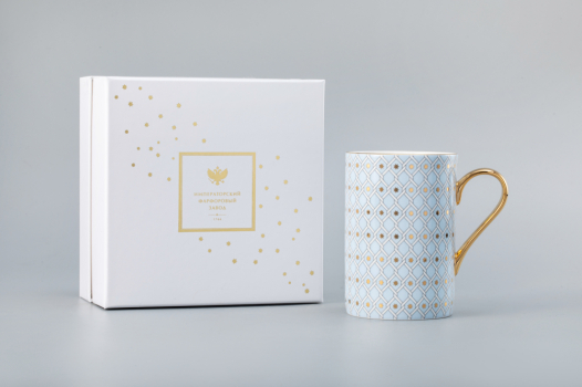 Подарочный набор форма "Идиллия", рисунок "Азур" 2, Императорский фарфоровый завод