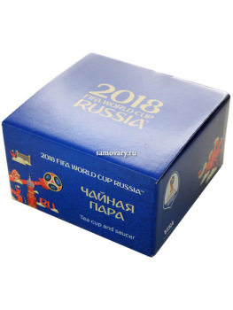 Чайная чашка с блюдцем Тройка с мячом Белый лебедь, Дулевский фарфор