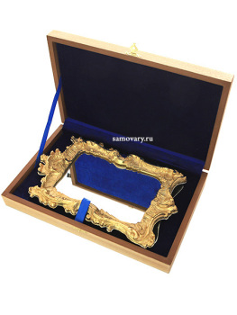 Позолоченное зеркало "Ренессанс" настольное Златоуст