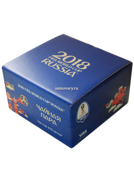 Чайная чашка с блюдцем Тройка с мячом Гранатовый, Дулевский фарфор