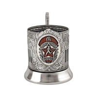 Никелированный подстаканник "Готов к труду и обороне" Кольчугинский завод