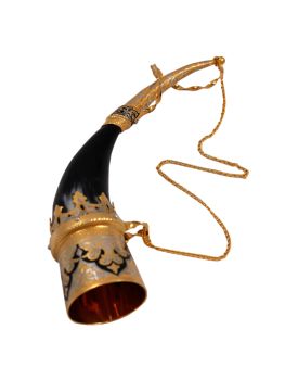 Рог "Кубок" сувенирный позолоченный Златоуст