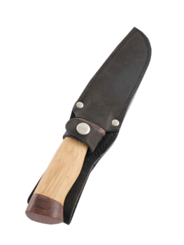 Разделочный кованый нож "Клык" сталь ЭИ-107 (ножны и сумка), Златоуст