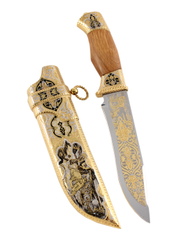 Нож "Урал" Рыси, сталь ЭИ-107, Златоуст