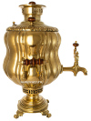 Самовар антикварный на дровах 6 литров латунный форма "ваза", арт. 460562