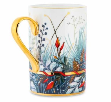 Бокал, кружка 400 мл, форма "Идиллия" рисунок "Календа", Императорский Фарфоровый Завод