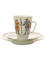 Комплект кофейный форма "Майская", рисунок "Дон Кихот", Императорский фарфоровый завод