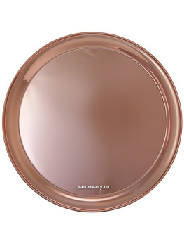 Поднос для самовара круглый с медным покрытием, Тула 