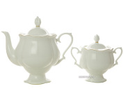 Сервиз чайный форма "Наташа", рисунок "Золотая лента" 6/20, Императорский фарфоровый завод