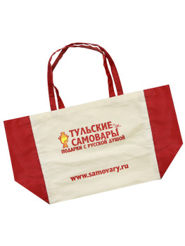 Фирменная сумка "Тульские самовары" для дачи 