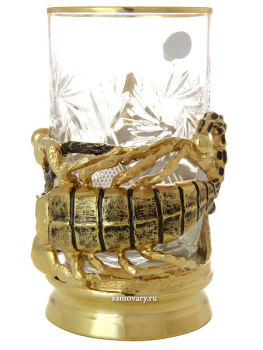 Чайный набор "Скорпион" позолоченный