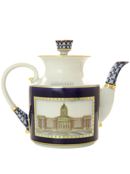 Чайник заварочный форма "Банкетная" рисунок "Классика Петербурга", Императорский фарфоровый завод