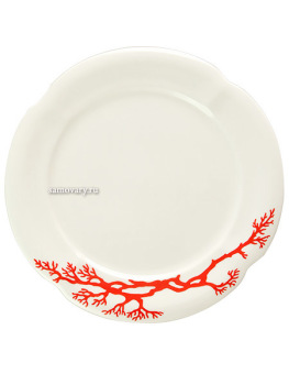 3-х предметный чайный комплект форма "Наташа", рисунок "Коралл", Императорский фарфоровый завод