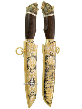 Сувенирный нож "Тайга (Лесная поляна)", Златоуст