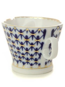 Соусник форма "Молодежная", рисунок "Кобальтовая сетка" 150 мл, Императорский фарфоровый завод