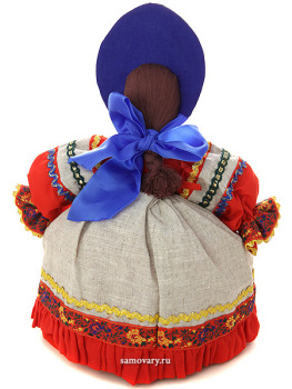 Кукла баба на чайник "Маня в сером"