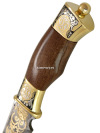 Сувенирный нож "Бриз" в кожаных ножнах, Златоуст