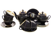 Сервиз чайный форма "Весенняя", рисунок "Ночь" 6/14, Императорский фарфоровый завод