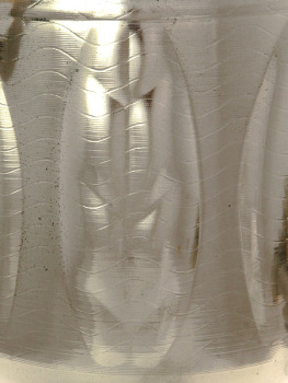 Угольный самовар 5 литров "цилиндр" никелированный "Листья" произведен в 1980-90 годах в Туле, арт. 480110