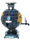 Электрический самовар в наборе 5 литров "шар" с художественной росписью "Глобус" с автоматическим отключением при закипании, арт. 151398