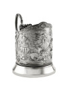 Кольчугинский никелированный подстаканник "Купчиха"